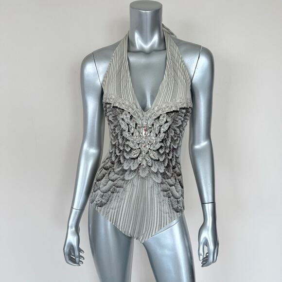 Other - Women one piece swimsuit with crystals size 10 US